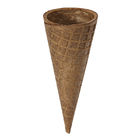 Abu-abu Sugar Ice Cream Cone 117-123mm Tinggi Dengan 23 ° Angle