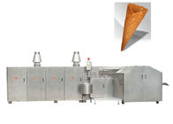 CE disetujui mesin-mesin produksi makanan industri baja outdoor untuk kerucut es krim