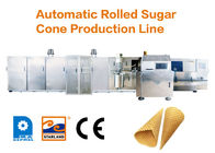 Produsen lini produksi kerucut es krim otomatis langsung dapat disesuaikan ukuran mesin pembuat es krim kerucut