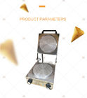 CE Gas Ice Cream Waffle Cone Maker bahan Stainless Steel