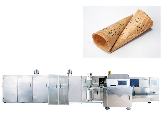 CE Ice Cream Cone Line Produksi, Sugar Cone Baking Machine 10 - 11 Gas Konsumsi / Jam