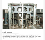 Lini Produksi Biskuit Wafer Otomatis Mesin Biskuit Wafer Stainless Steel