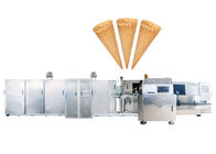 Kustom Roller Gula Cone Line Produksi / Industri Ice Cream Maker Dengan Batter Tank Dan Sistem Pompa