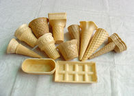 Eco - Ramah Ice Cream Wafer Piala Untuk Toko / Supermarket, Custom Shape