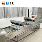 Rintisan konveyor makanan stainless steel konveyor pendingin kecepatan diatur dengan garansi satu tahun