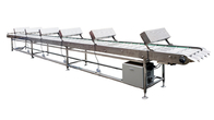 Rintisan konveyor makanan stainless steel konveyor pendingin kecepatan diatur dengan garansi satu tahun