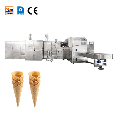 Profesional Cone Membuat Mesin Kecepatan disesuaikan 2.0hp 8000pcs / jam