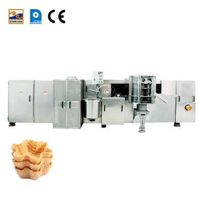 Garis produksi keranjang waffle yang dapat disesuaikan dengan motor utama 2.0hp / 1.5KW