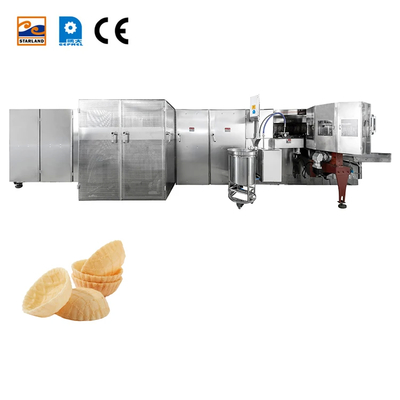 Otomatis Biscuit Membuat Mesin Waffle Basket Produksi Line dengan PLC Control dan 2.0hp Motor