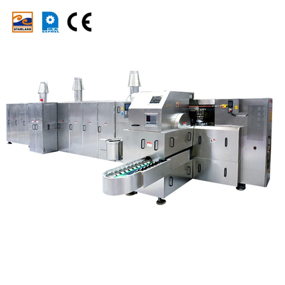 101 Piring Baja Rinsing Lini Produksi Es Krim Kerucut Dengan CE
