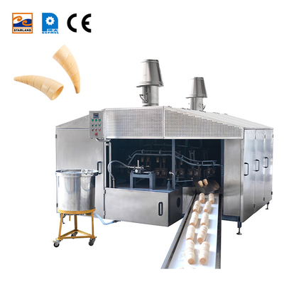 Mesin Wafer Cone yang Dikendalikan PLC Dengan 28 Cetakan