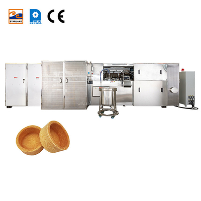 PLC dikendalikan stainless steel otomatis Deluxe Tart Shell Produksi Line