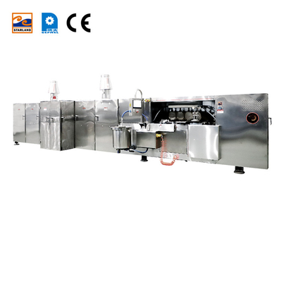 Peraturan Gas Powered Otomatis Obleas Wafer Produksi Line Dengan Konstruksi Stainless Steel