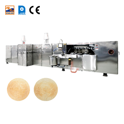 Customized stainless steel Otomatis Obleas Wafer produksi garis dengan tampilan suhu digital