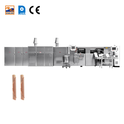Garis produksi rol telur stainless steel dengan sistem kontrol PLC