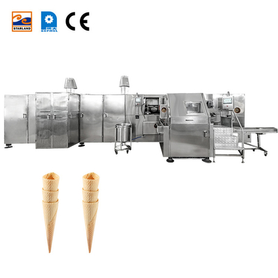 Komersial Otomatis Barquillo Cone Produksi Line mesin kerucut salju