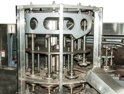 Garis produksi waffle basket terbuat dari stainless steel dan jenis mesin otomatis
