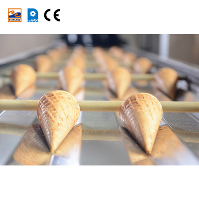 Garis Produksi Roll Waffle Otomatis Pilihan yang sempurna untuk Produksi Makanan ringan Volume
