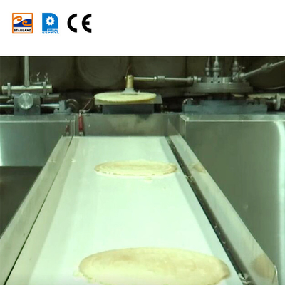 Gas Powered Wafer Biscuit Produksi Line Dengan Fungsi Otomatis Dan PLC Control System
