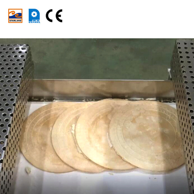 Gas Powered Wafer Biscuit Produksi Line Dengan Fungsi Otomatis Dan PLC Control System