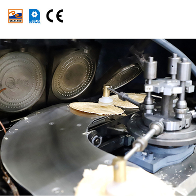 Gas Powered Wafer Biscuit Produksi Line Dengan Fungsi Otomatis Dan PLC Control System