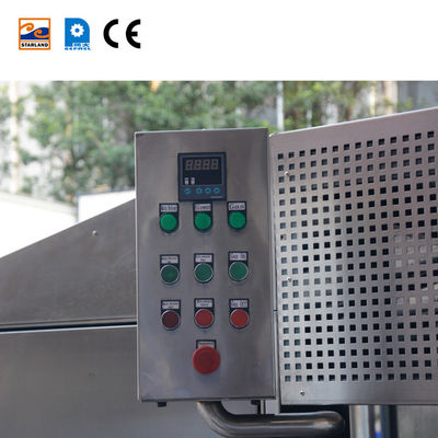 Bahan stainless steel tekstur wafer kerucut lini produksi dengan dan fungsi otomatis