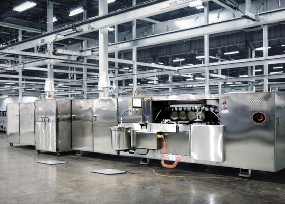 Sistem Kontrol PLC Mesin Biskuit Wafer Material Stainless Steel Dirancang Untuk Produksi Volume Tinggi Dan Output yang Konsisten