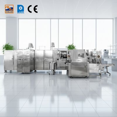 Lini Produksi Kerucut Gula Roller 1.5KW Solusi Sempurna Untuk Pembuatan Kerucut Barquillo Otomatis