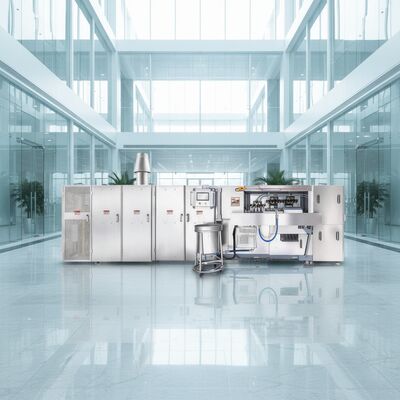 Mesin Kerucut Wafer Otomatis yang terbuat dari stainless steel sempurna untuk produksi terus-menerus dari kerucut wafer kerucut lezat