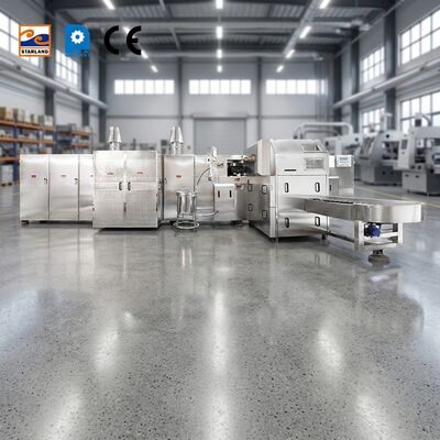 Kapasitas 2000 PCS Roller Sugar Cone Produksi Line Full Automatic 1.1KW Mudah Instalasi Dan User Friendly Interface