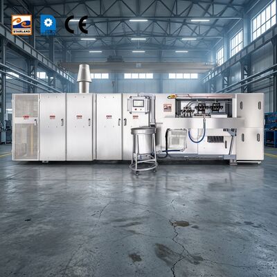 Mesin Kerucut Wafer Komersial Baja Rinsing yang Dirancang untuk Membuat Kerucut Wafer Seragam