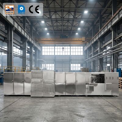 Jalur Produksi Wafer Monaka Baja Berstainless Termasuk Solusi Kontrol Suhu Tampilan Digital Untuk Pembuatan Biskuit Wafer