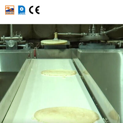 Jalur Produksi Wafer Obleas Stainless Steel Menampilkan Sistem Kontrol PLC Dan Dukungan Teknis Video Layanan Purna Jual Untuk Operasi