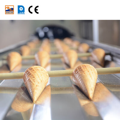 Aksesori Industri untuk Lini Produksi Kerucut Meningkatkan Kecepatan Pendinginan Kerucut Es Krim