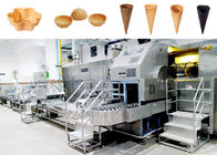 jalur pengolahan kerucut wafel untuk pembuat es krim otomatis penuh