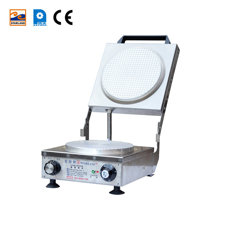 Komersial Cone Baker Semi Otomatis Kontrol dengan 290 W * 400 D * 180 H mm Spesifikasi