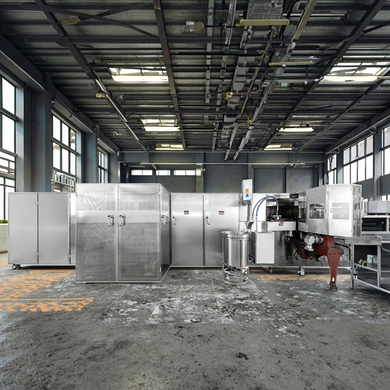 Sistem Kontrol PLC Mesin Keranjang Waffle Otomatis Untuk Keranjang Baja Rostless Di Pasar Permintaan Tinggi