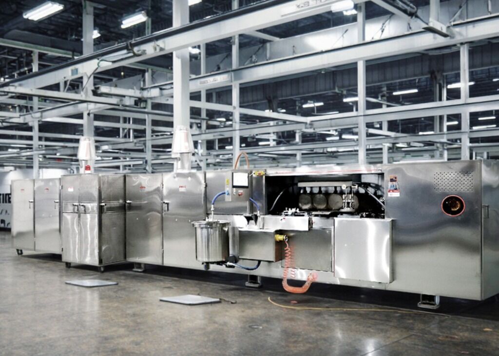 Sistem Kontrol PLC Mesin Biskuit Wafer Material Stainless Steel Dirancang Untuk Produksi Volume Tinggi Dan Output yang Konsisten