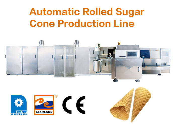 High Stability Automatic Cone Production Line Operasi Terus Menerus Lebih dari 10000pcs Per Jam