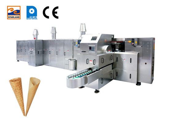 107 Baking Plates Ice Cream Cone Lini Produksi Rolled Sugar Cone Baking Machine