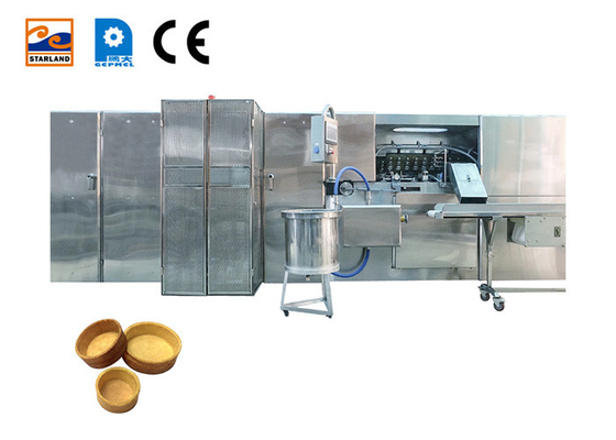 Lini Produksi Cangkang Tart Otomatis, Mesin Pembuat Biskuit, Mesin Biskuit Mudah Dioperasikan.