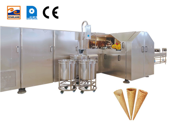 380V 13kg / Jam Rolled Sugar Cone Machine Mesin Pembuat Es Krim Cone