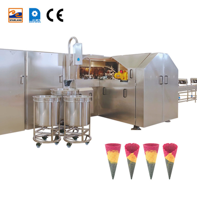 CE 137 Baking Plates Mesin Pembuat Kerucut Otomatis Mesin Pembuat Kerucut Gula Dengan Garansi Satu Tahun