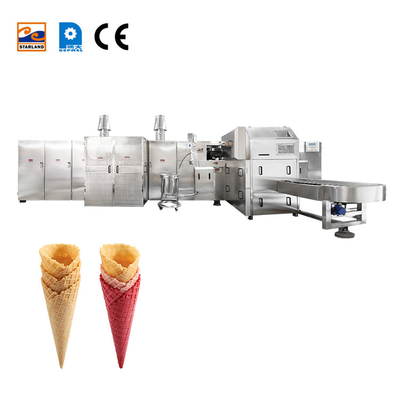 High Stability Ice Cream Cone Maker Dengan Dukungan Teknis Video 6200 pcs / jam