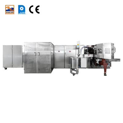Garis produksi waffle basket terbuat dari stainless steel dan jenis mesin otomatis