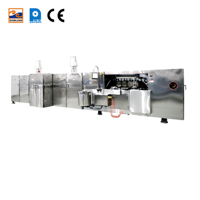 Peralatan Produksi Wafer Obleas Stainless Steel Dengan Fungsi Otomatis Teknologi Canggih