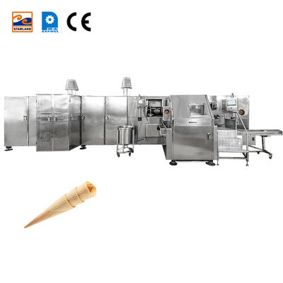 PLC Stainless Steel Otomatis Gula Cone Produksi Line Dengan Dengan Garansi