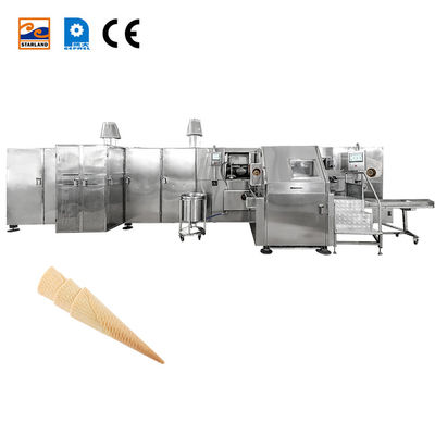 PLC Komersial Barquillo Cone Membuat Mesin Dengan Otomatis Produksi Line