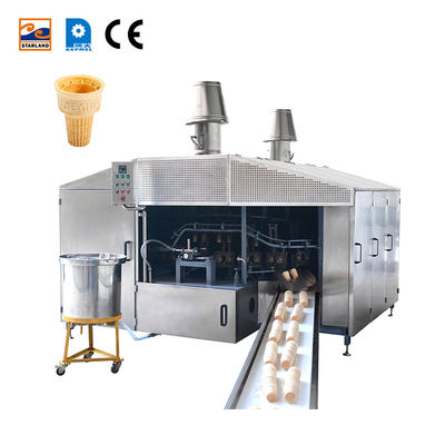 PLC 28molds Wafer Cone Produksi Line Dengan Desain Disesuaikan