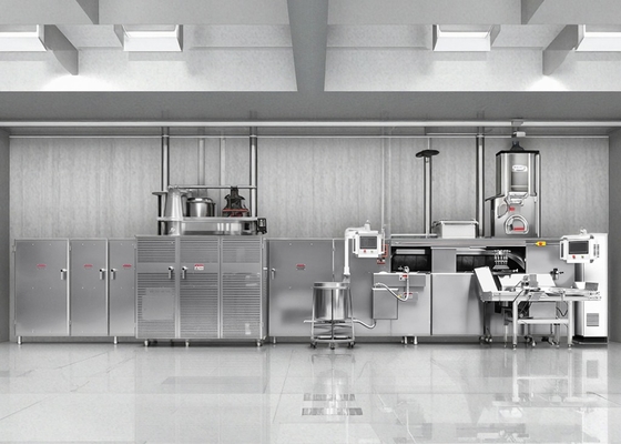 Mesin Lini Produksi Wafel Gulung Otomatis Deluxe PLC